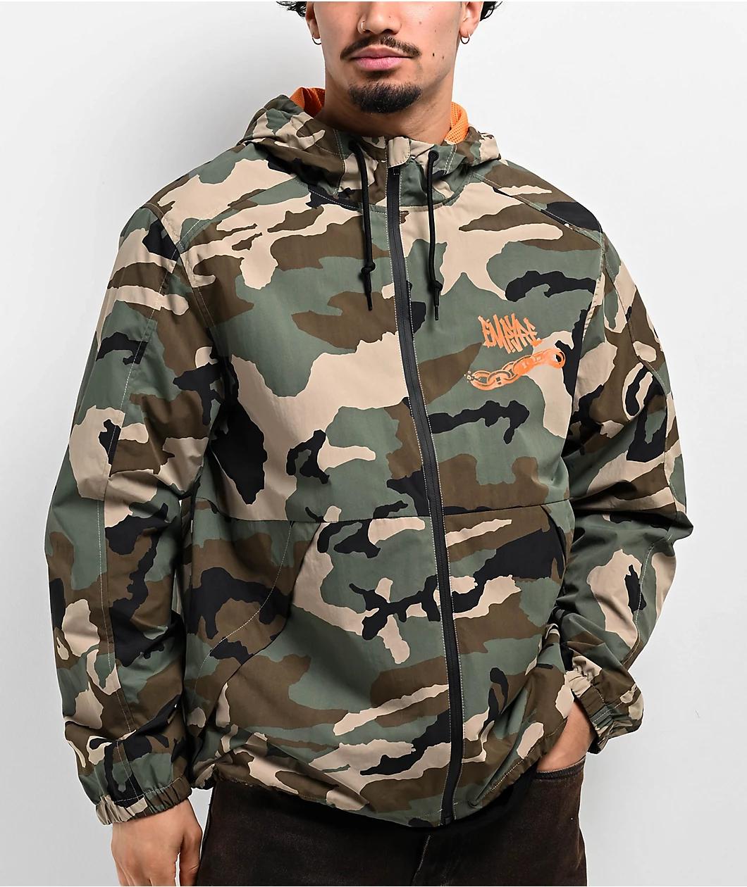 Empyre Seen It Camo Zip Windbreaker Jacket Product Image