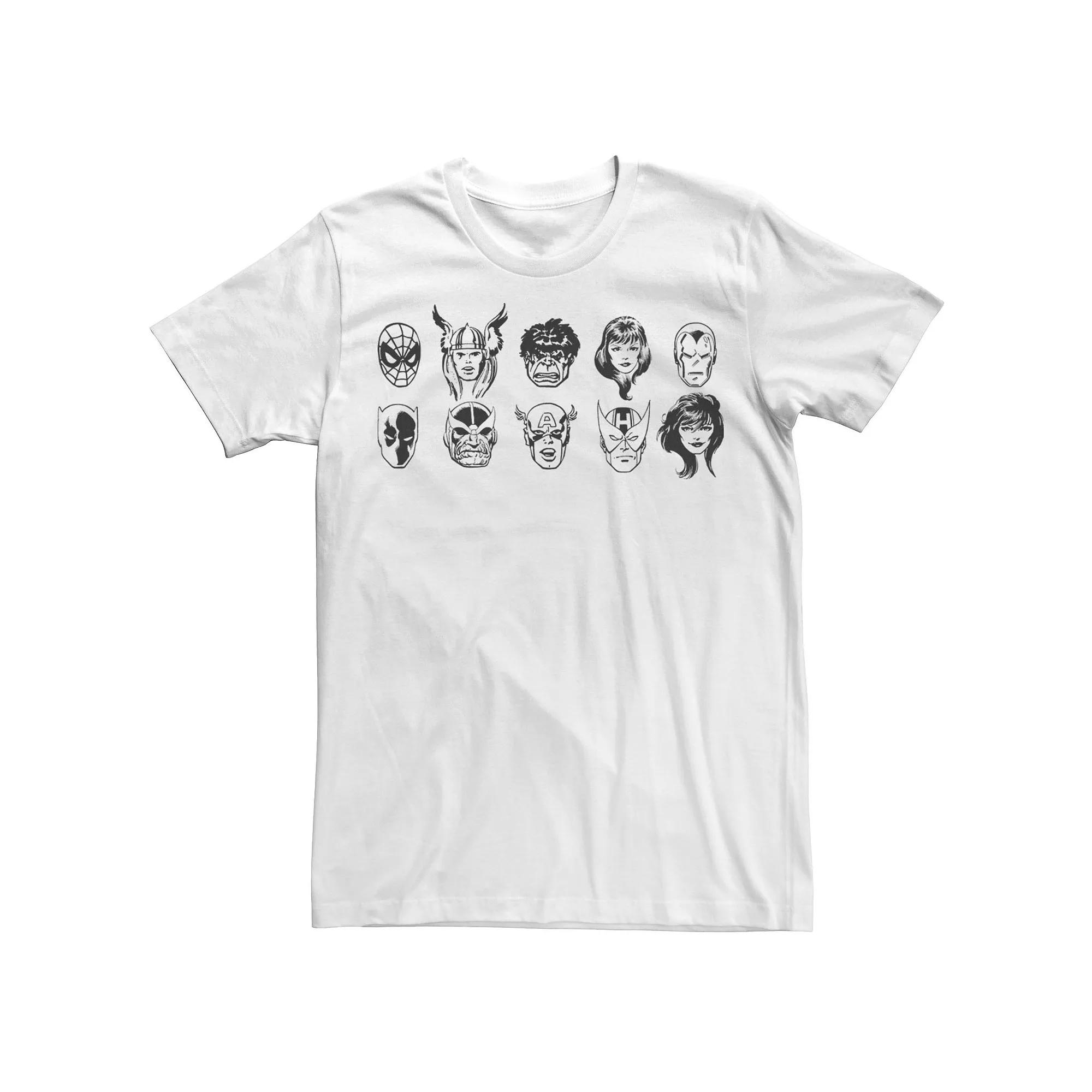Men's Marvel Comic Ink Heroes Group Shot Tee,  Product Image