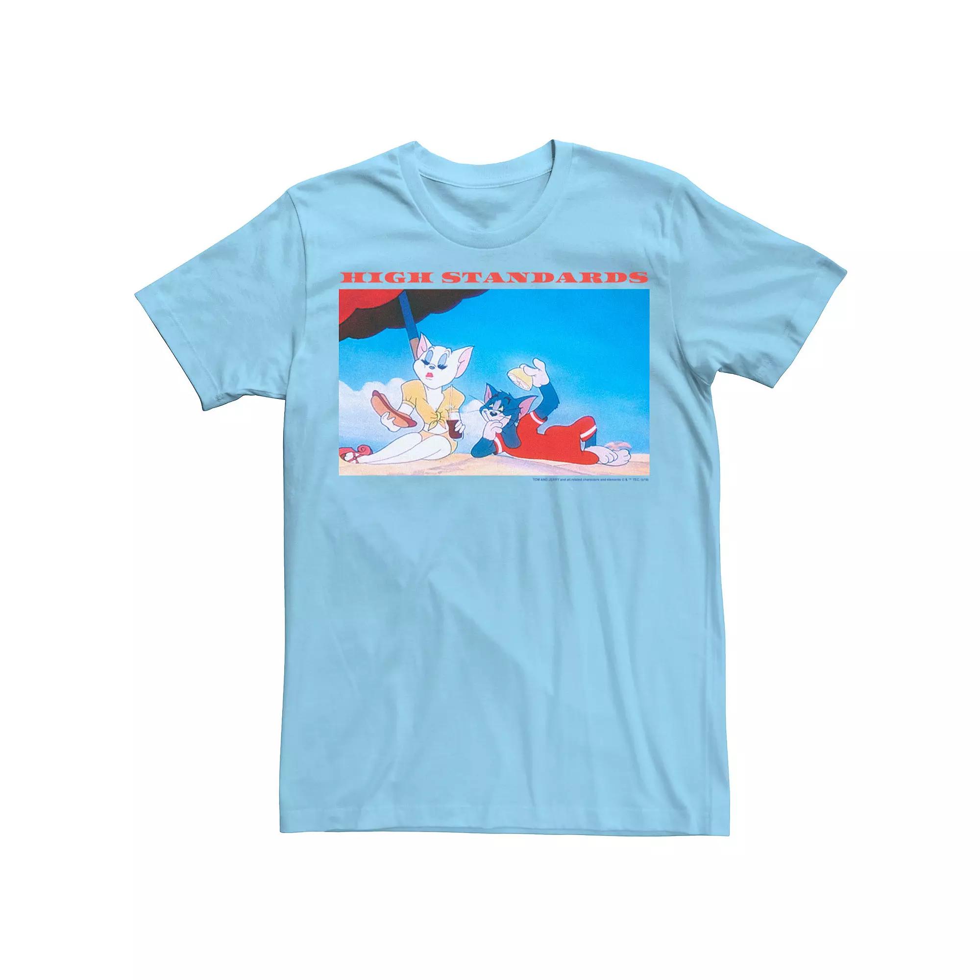 Men's Tom & Jerry High Standards Beach Poster Graphic Tee,  Product Image
