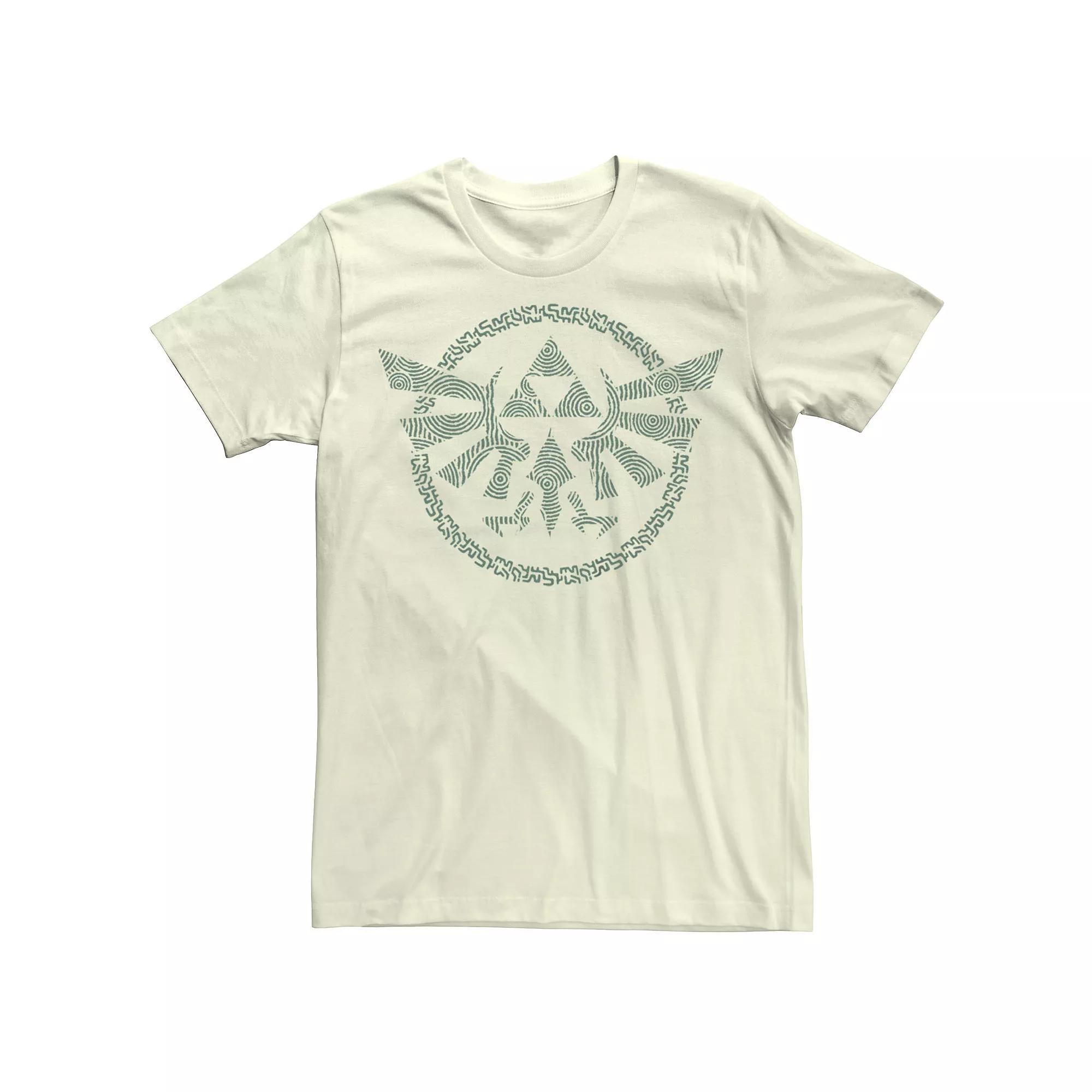 Men's The Legend of Zelda Ancient Green Hyrule Crest Graphic Tee,  Product Image