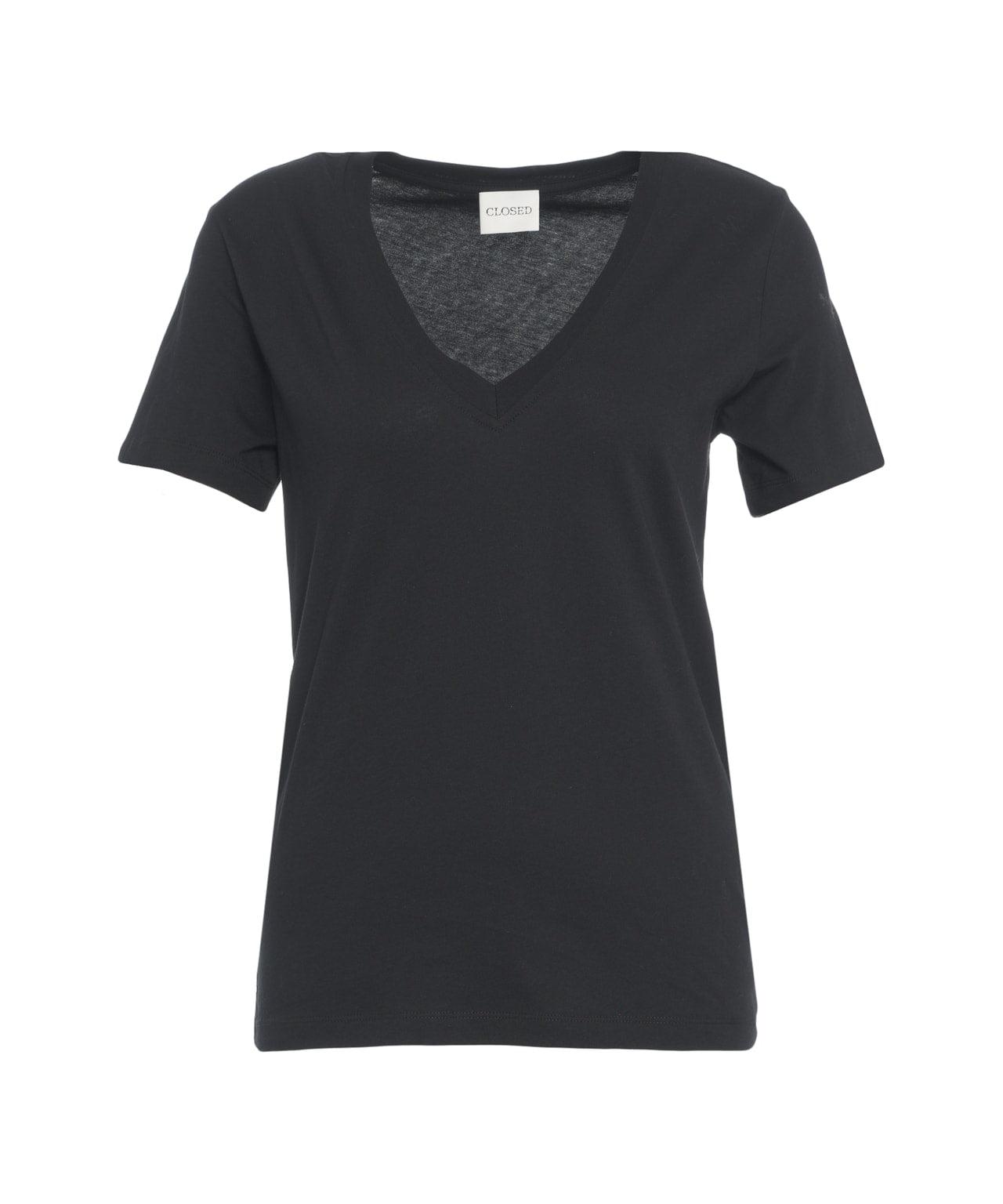 T-shirt with V-neck Product Image