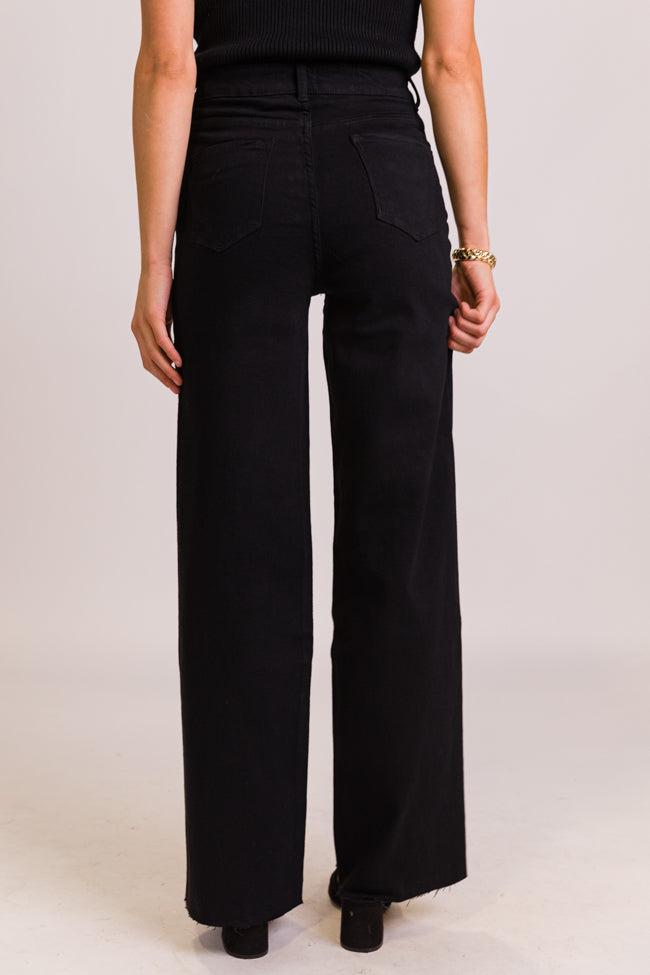 Kelsea Black Wash Wide Leg Tall Jeans FINAL SALE Product Image