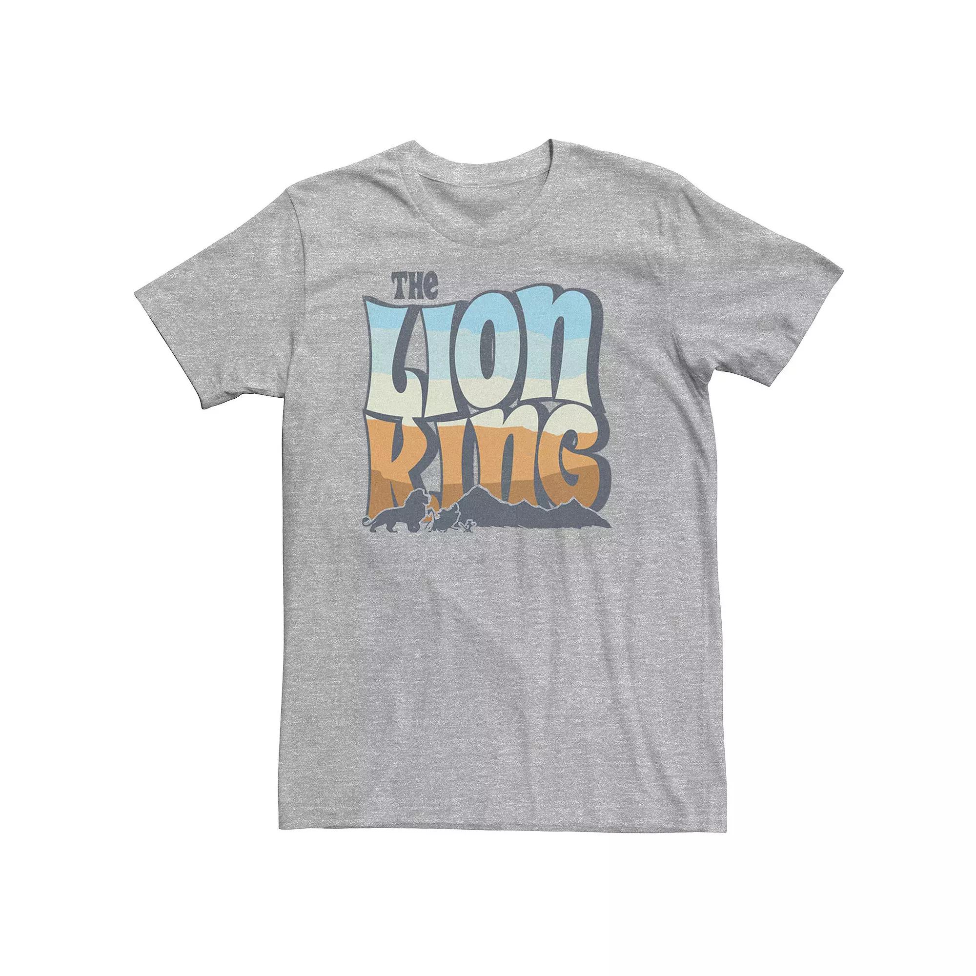 Big & Tall Disney The Lion King Color Grade Retro Logo Tee, Men's,  Product Image