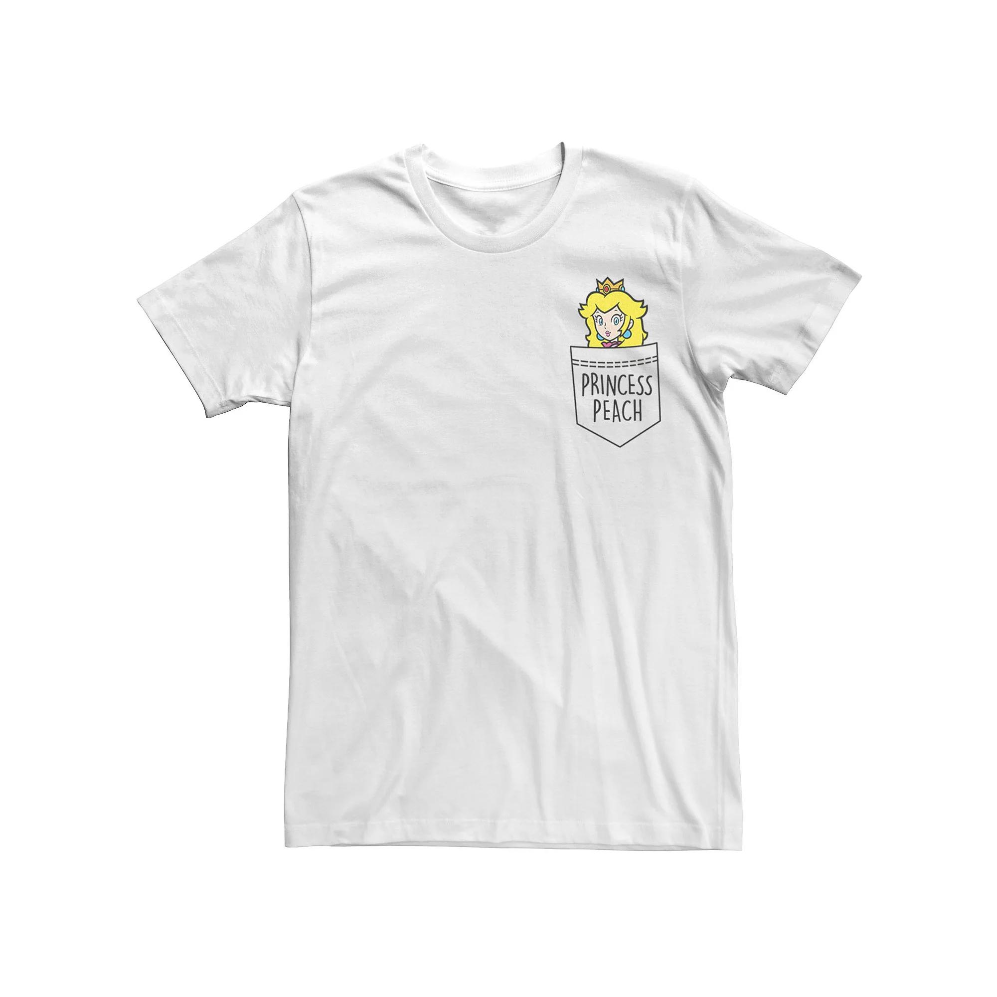 Men's Nintendo Super Mario Princess Peach Pocket Tee,  Product Image