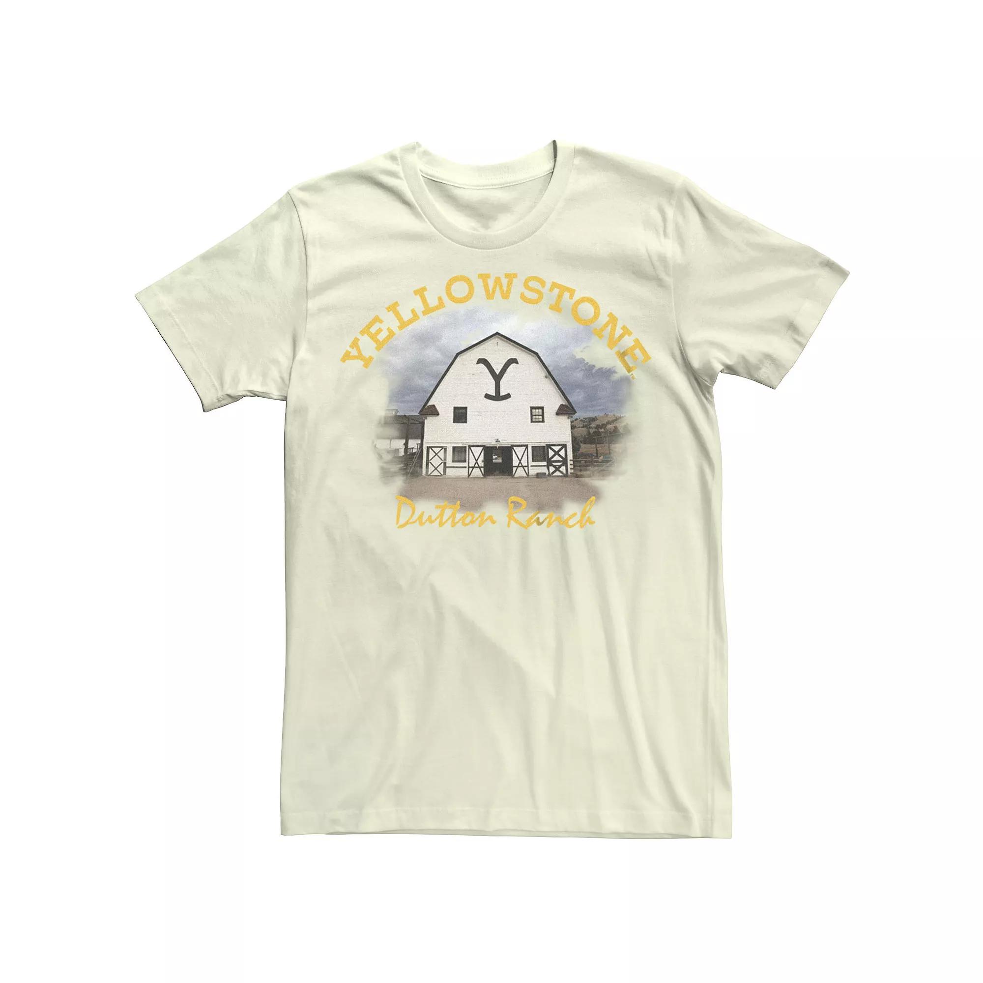 Men's Yellowstone Dutton Ranch Barn Graphic Tee,  Product Image