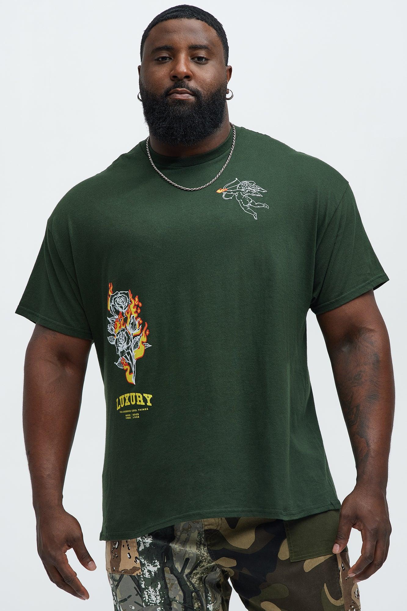 Luxury Is Hype Short Sleeve Tee - Hunter Green Product Image