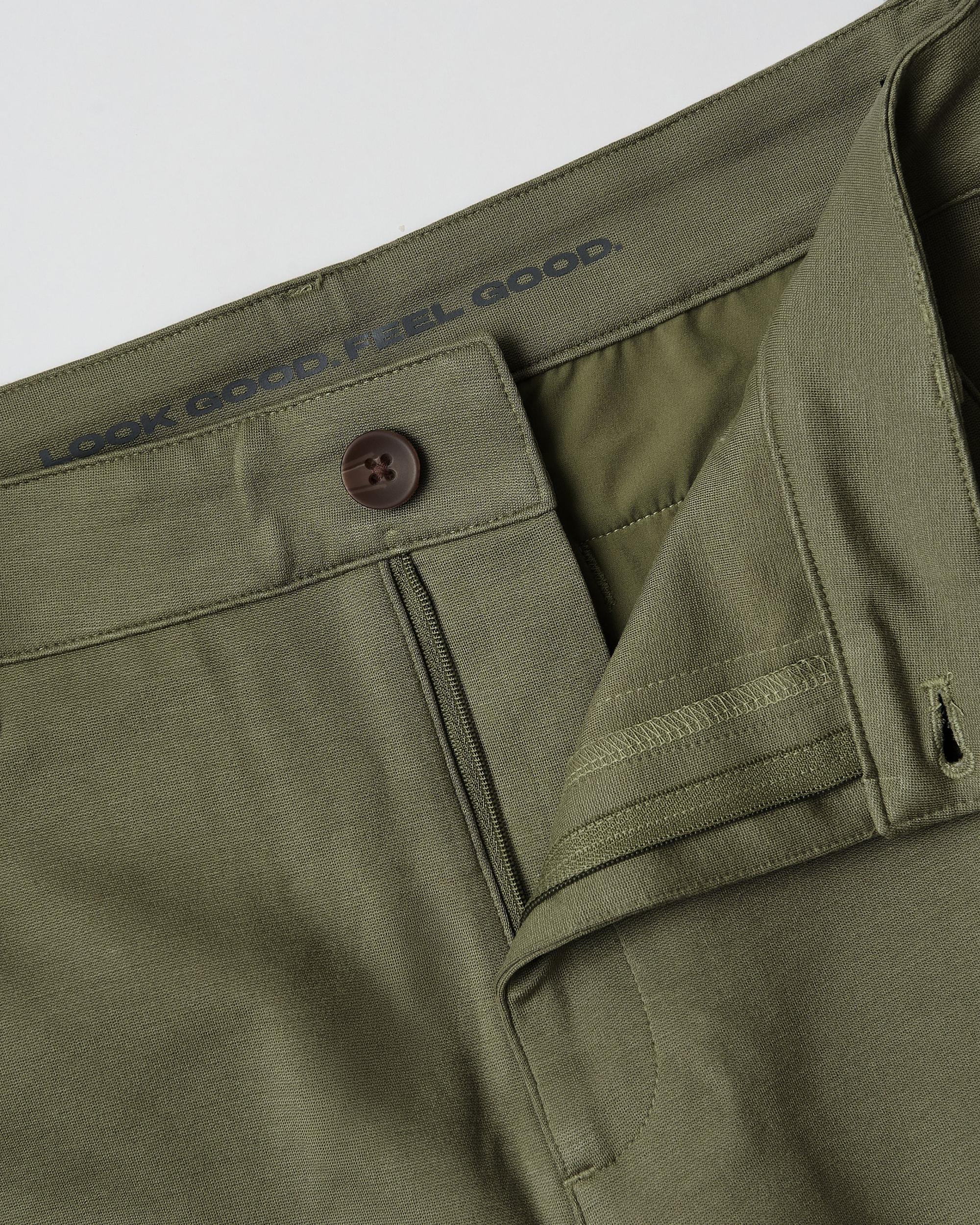 Suede Brown Slim Comfort Knit Chino Pant Product Image