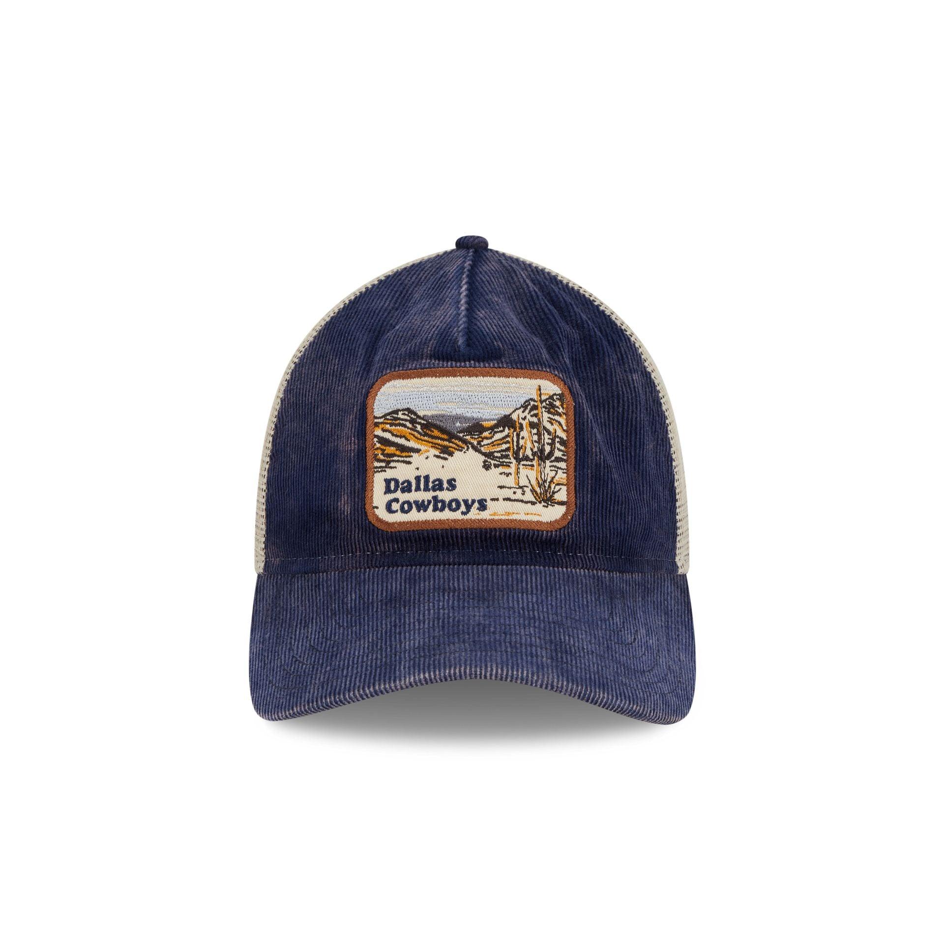 Dallas Cowboys Vintage Landscape 9TWENTY A-Frame Trucker Hat Male Product Image