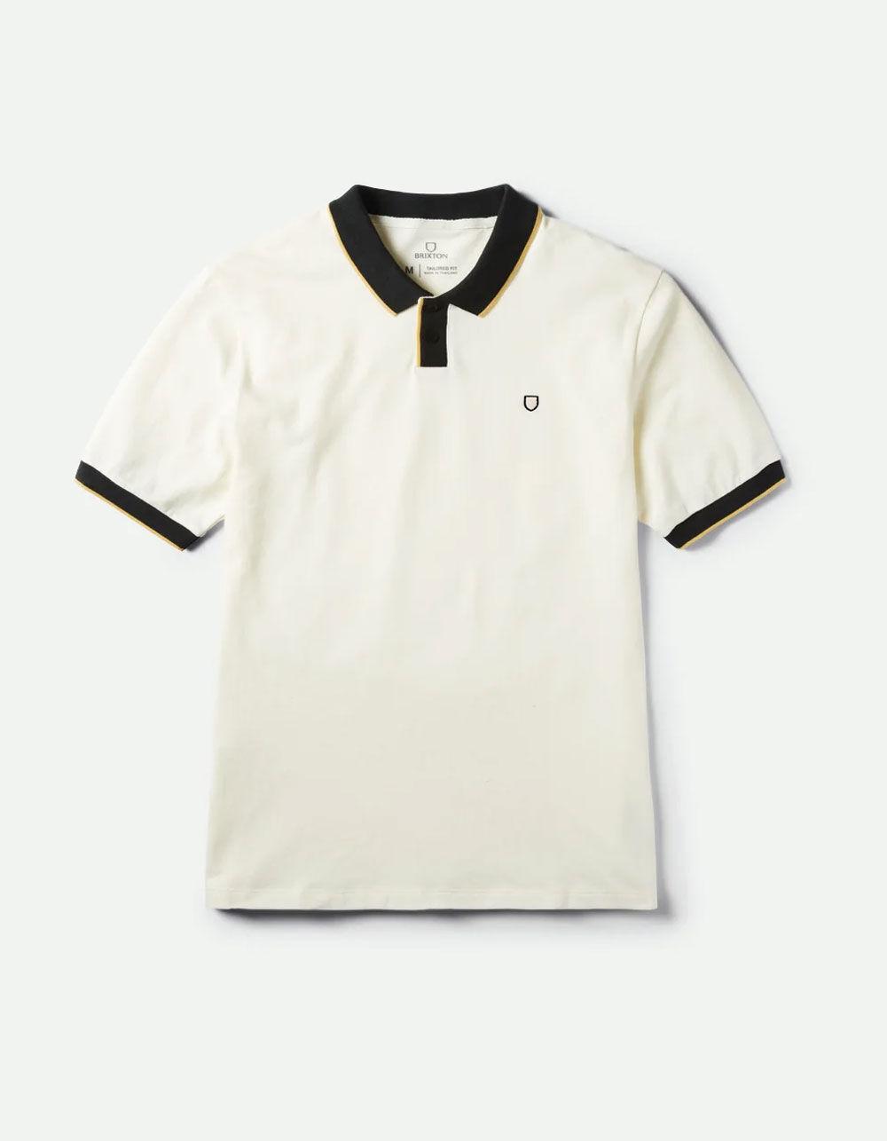 BRIXTON Proper Mens Polo Shirt - OFF WHITE Product Image