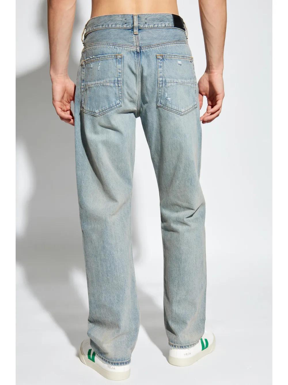 Bandana Repair mid-rise straight-leg jeans Product Image