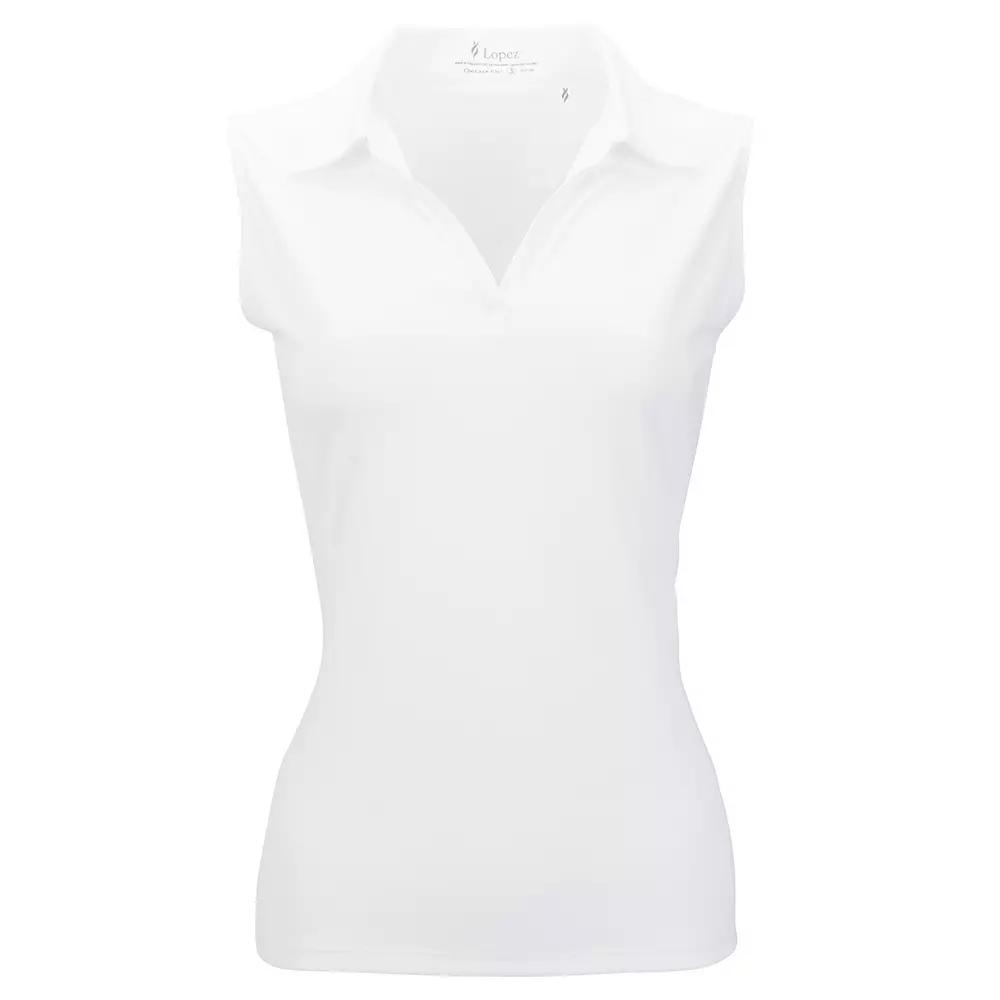 Plus Size Nancy Lopez Sleeveless Polo, Women's, Size: 1XL, Green Product Image