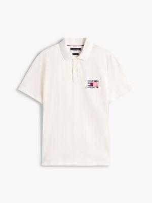 Regular Fit Embroidered Flag Pique Polo Product Image