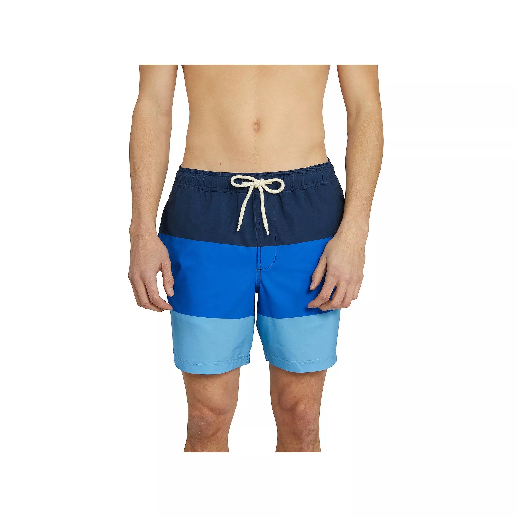 Men's Trinity Coast 7" Colorblock Swim Trunks,  Product Image