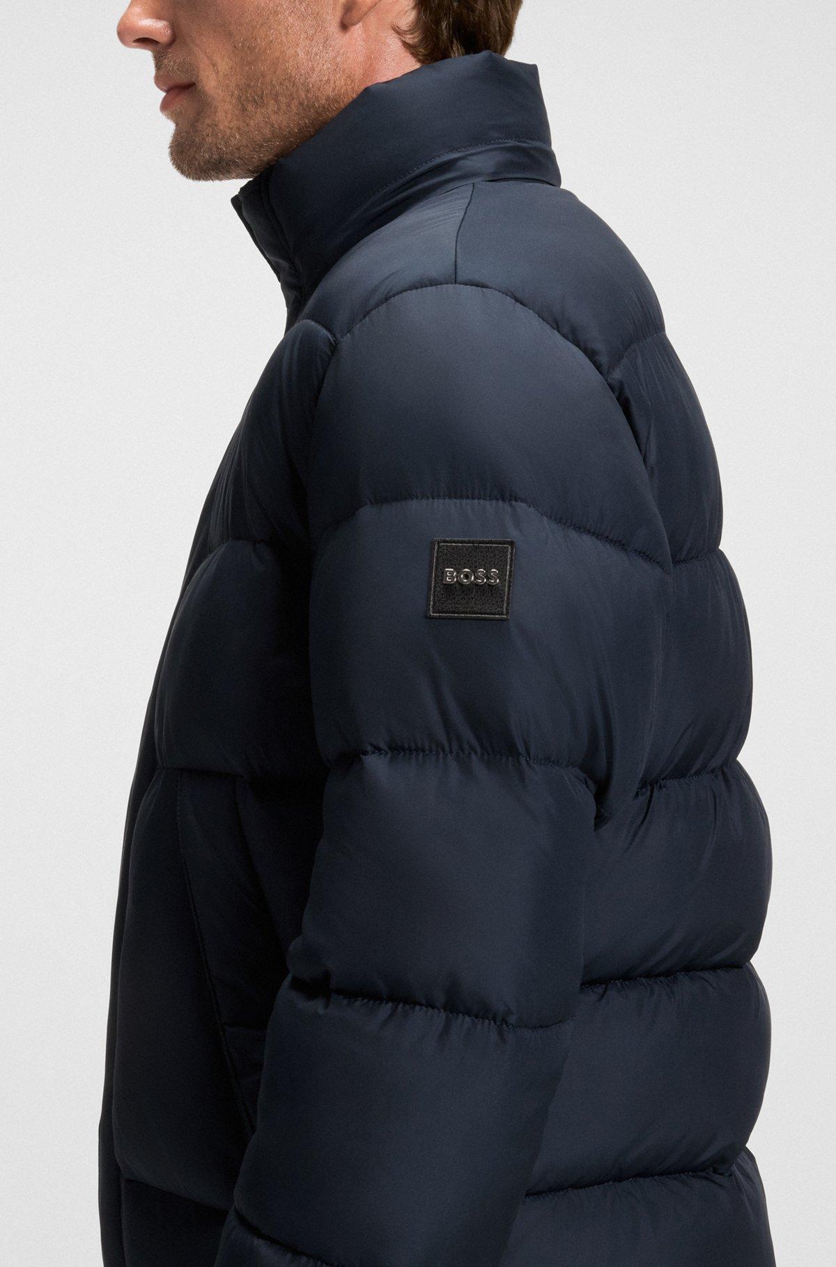 Water-repellent jacket with logo badge Product Image