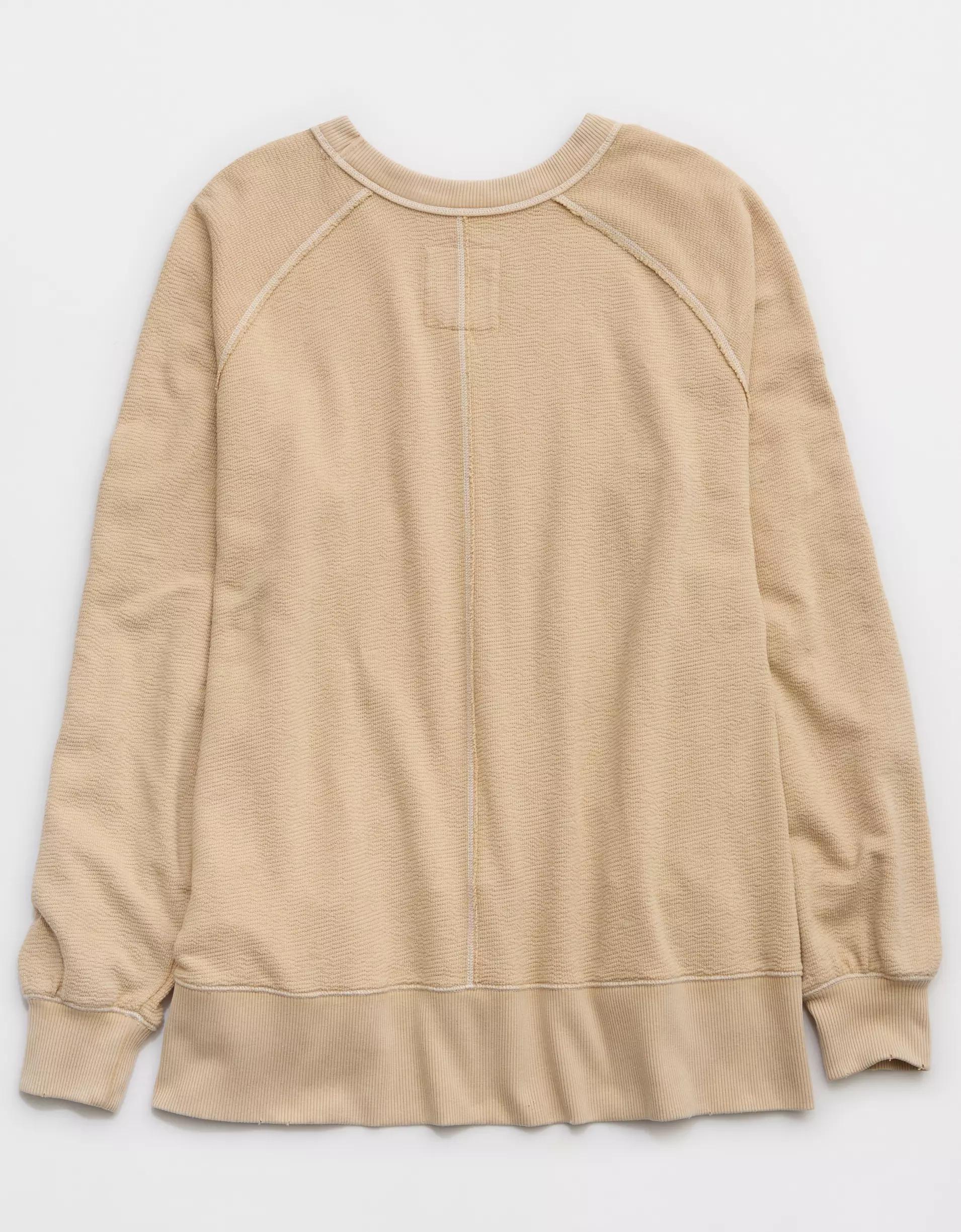Aerie East West Crew Sweatshirt Product Image