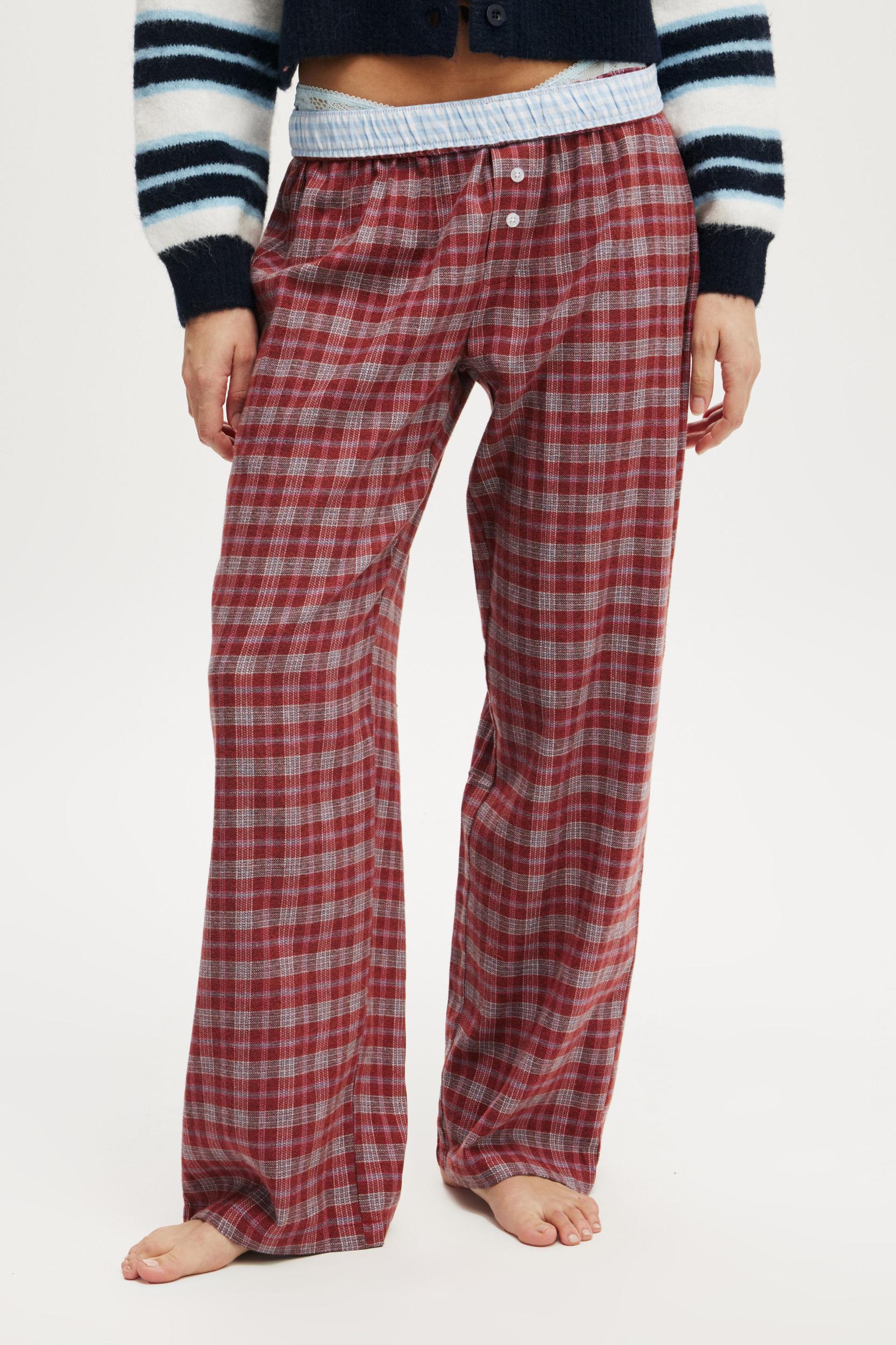 Flannel Wide Leg Pant Product Image