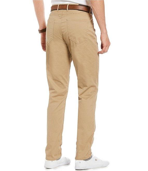 Michael Kors Slim-Fit Parker Stretch Flat Front Twill Pants Product Image