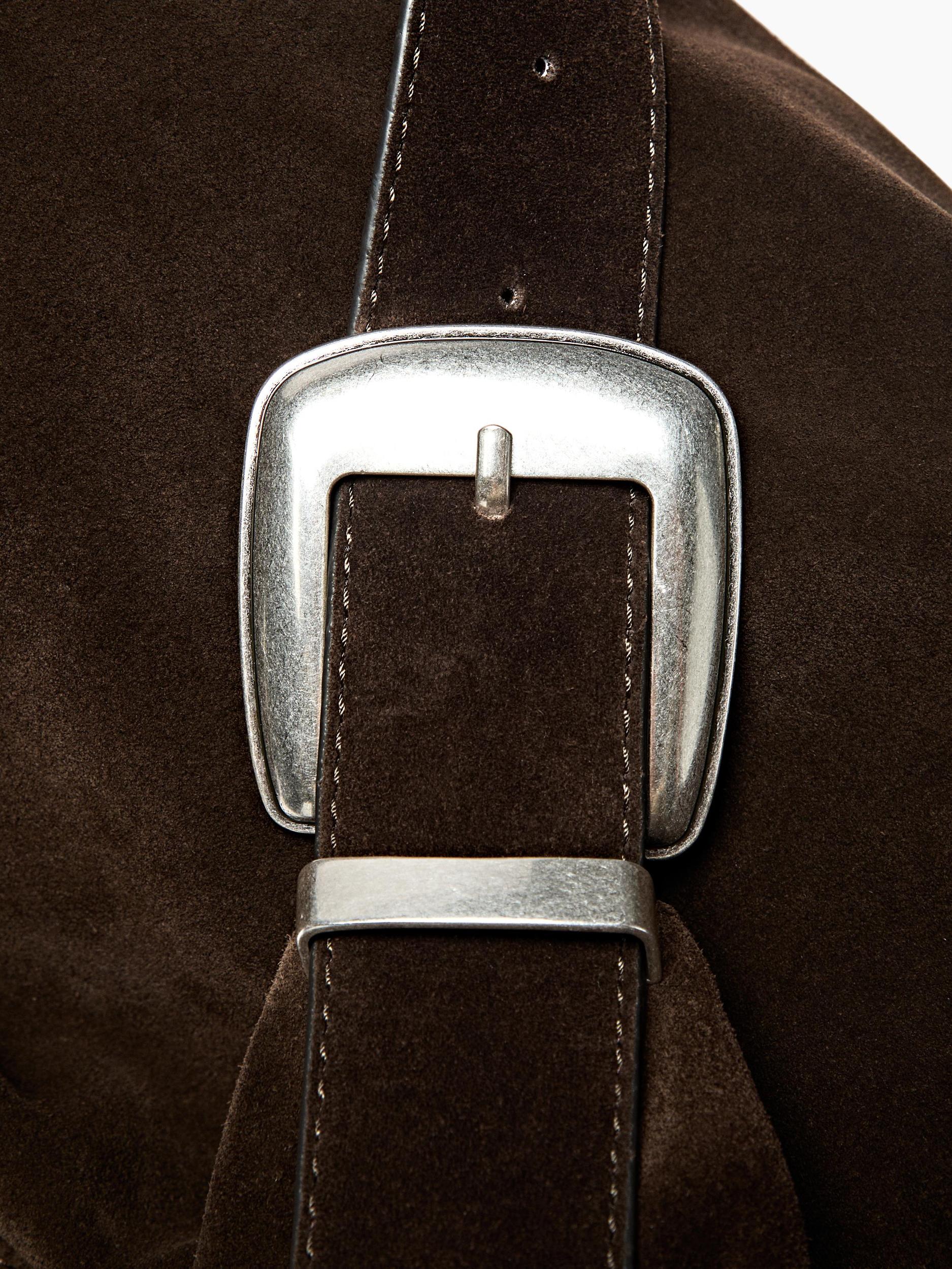 Split leather maxi bag Product Image