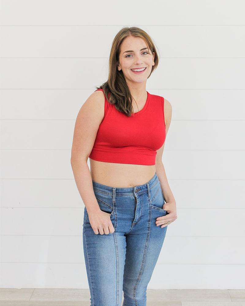 HALFTEE Layering Fashions Crew Neck Tank Halftee Female Product Image