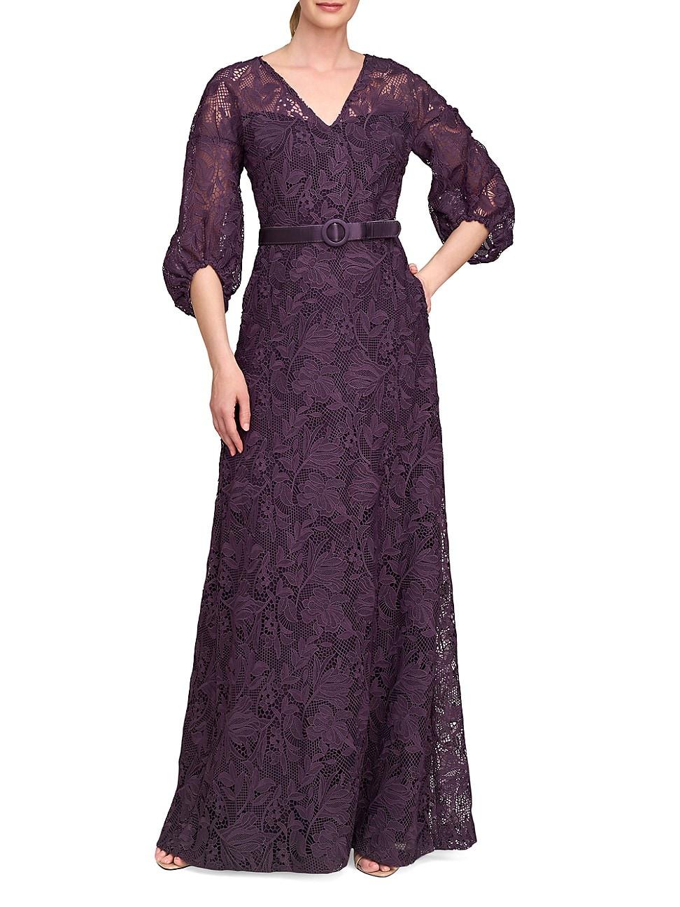 Womens Delaney Lace A-Line Gown Product Image