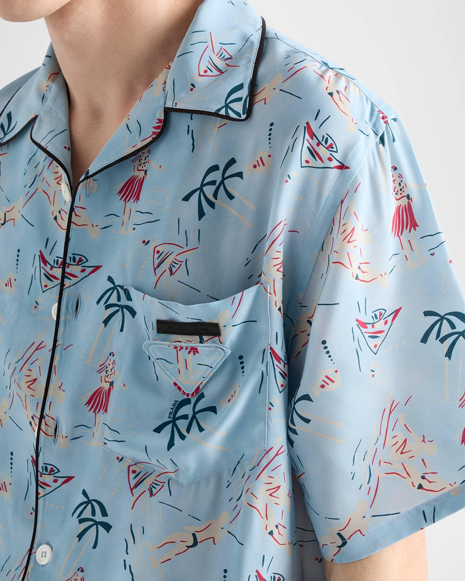 Men's Hawaiian-Print Short-Sleeve Shirt Product Image