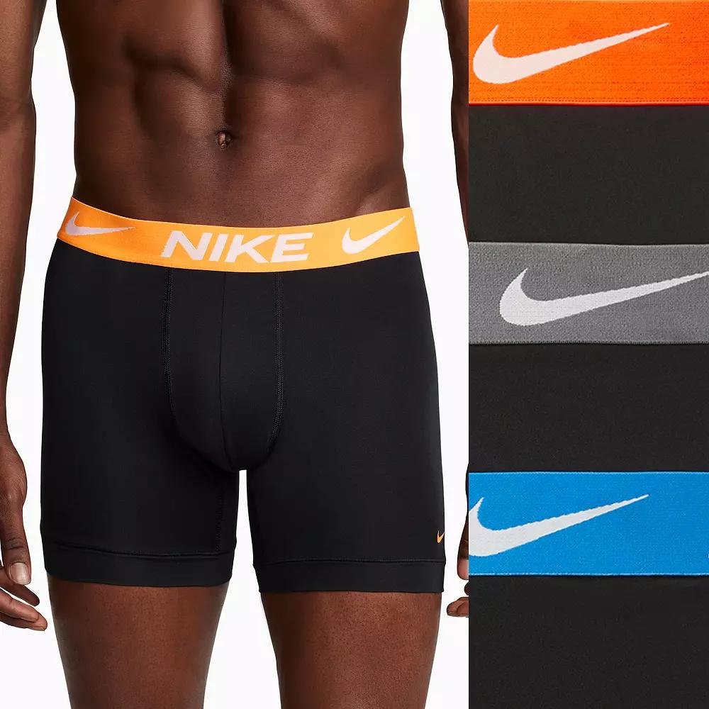 Mens Nike Dri-FIT Essential Micro Boxer Briefs (3-Pack) Product Image