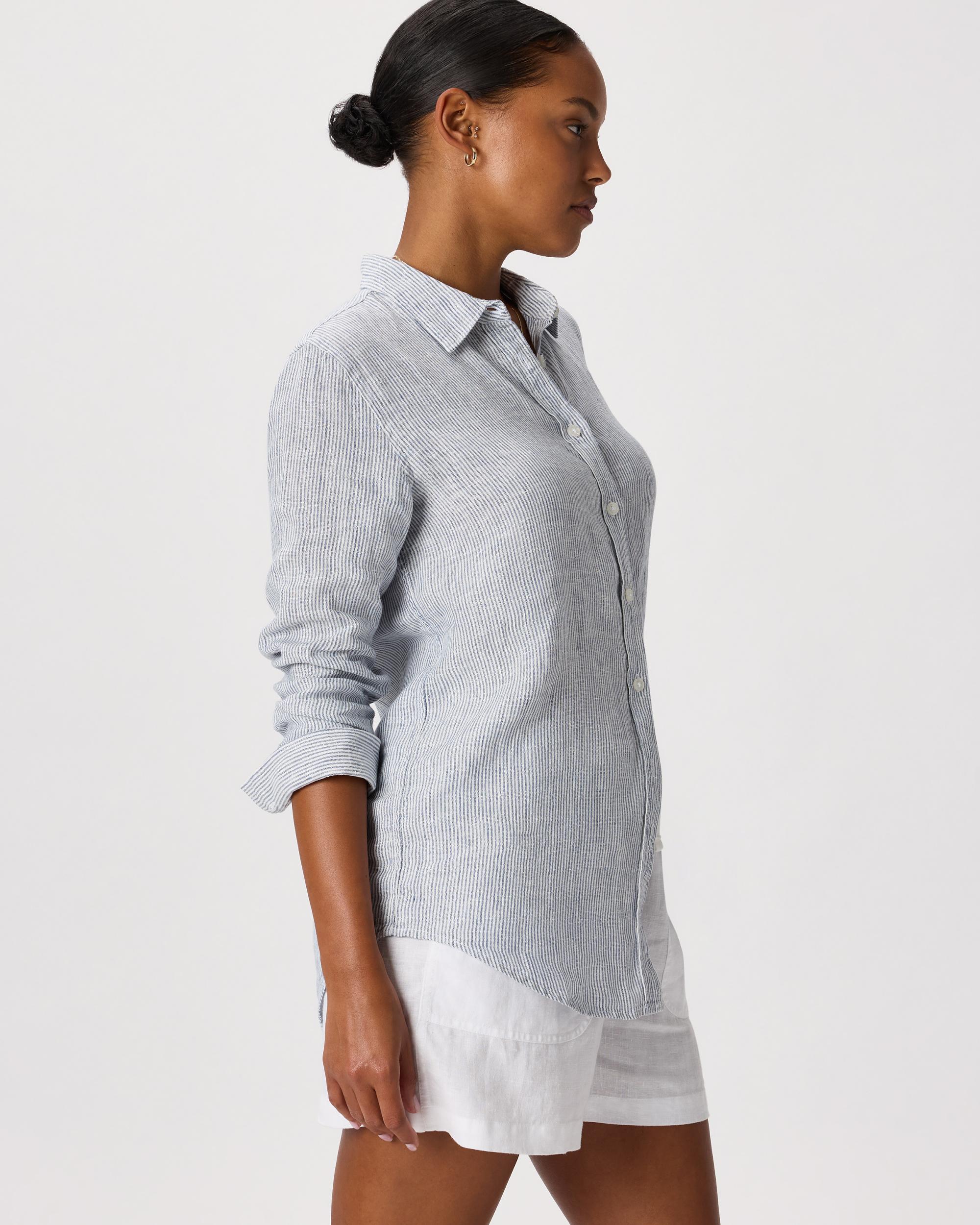Quince | Women's 100% European Linen Long Sleeve Shirt Product Image