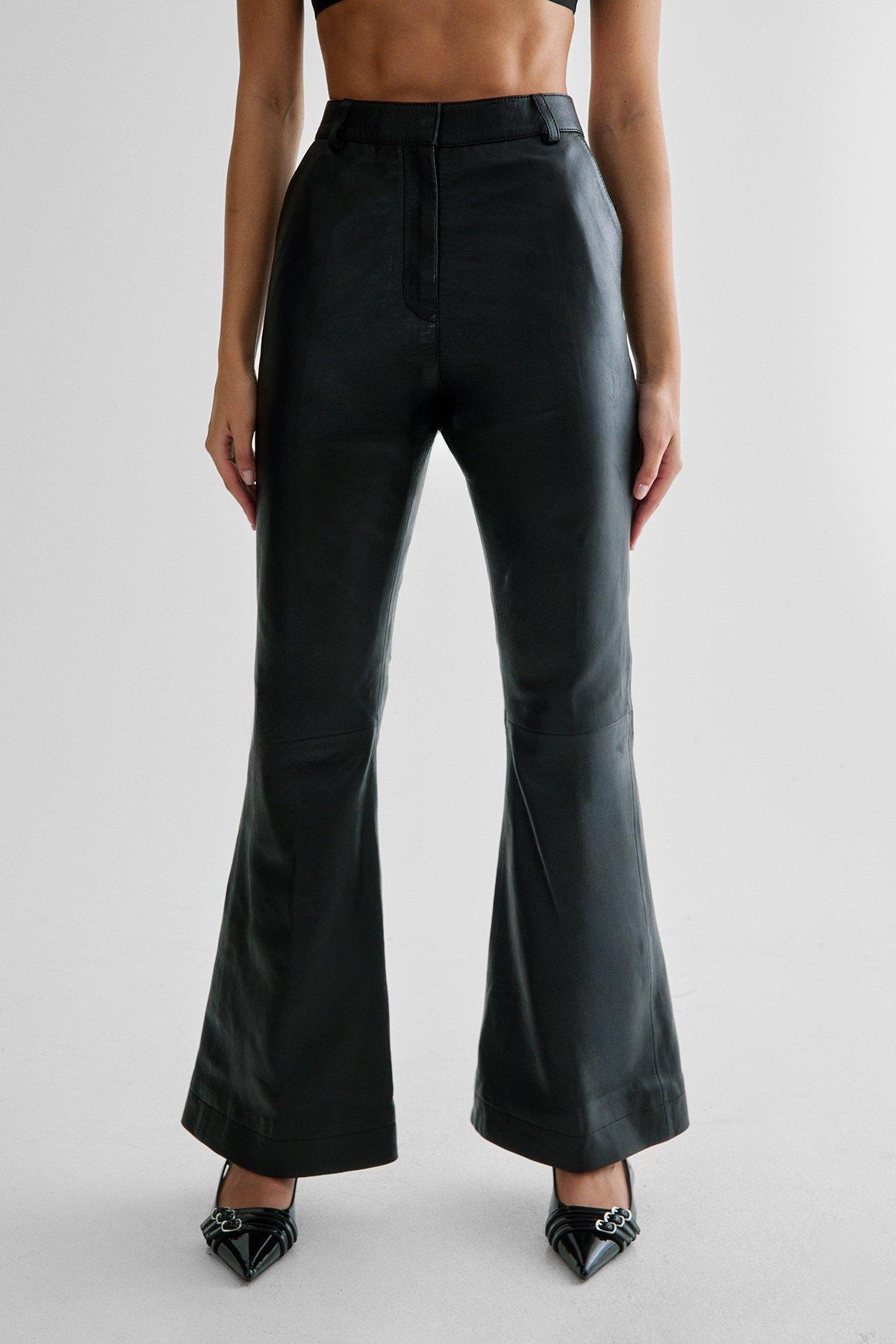 Real Leather Skinny Flare Product Image