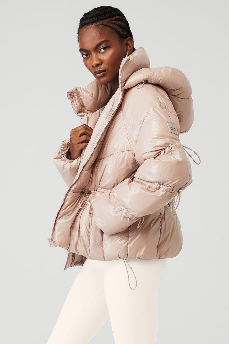 Stunner Puffer Jacket - Dusty Pink Product Image