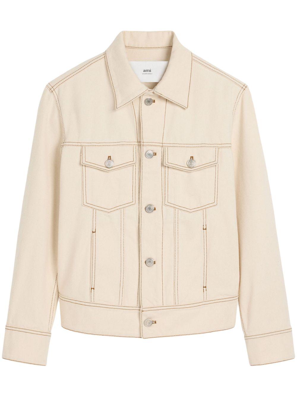 cotton trucker jacket Product Image