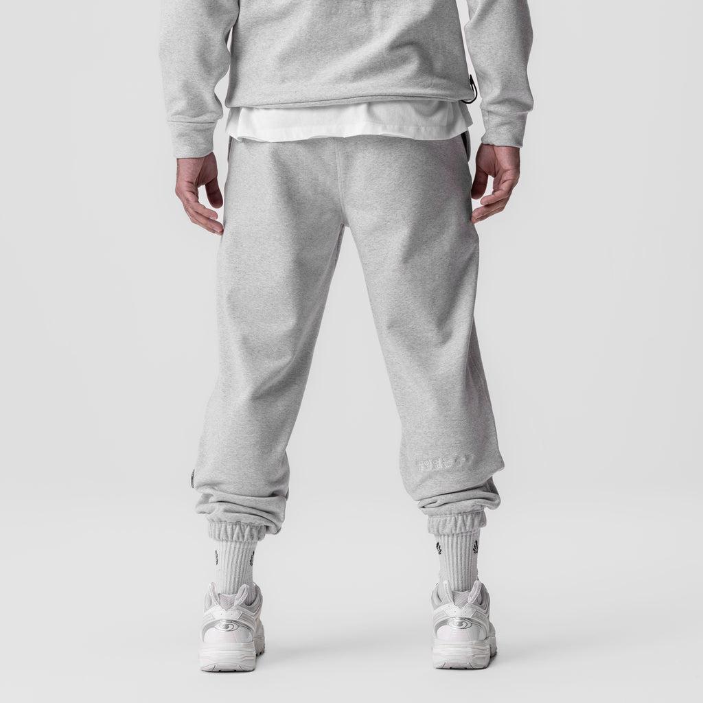 0655. Tech-Terry™ Oversized Sweats - Heather Grey "Emblem" Product Image