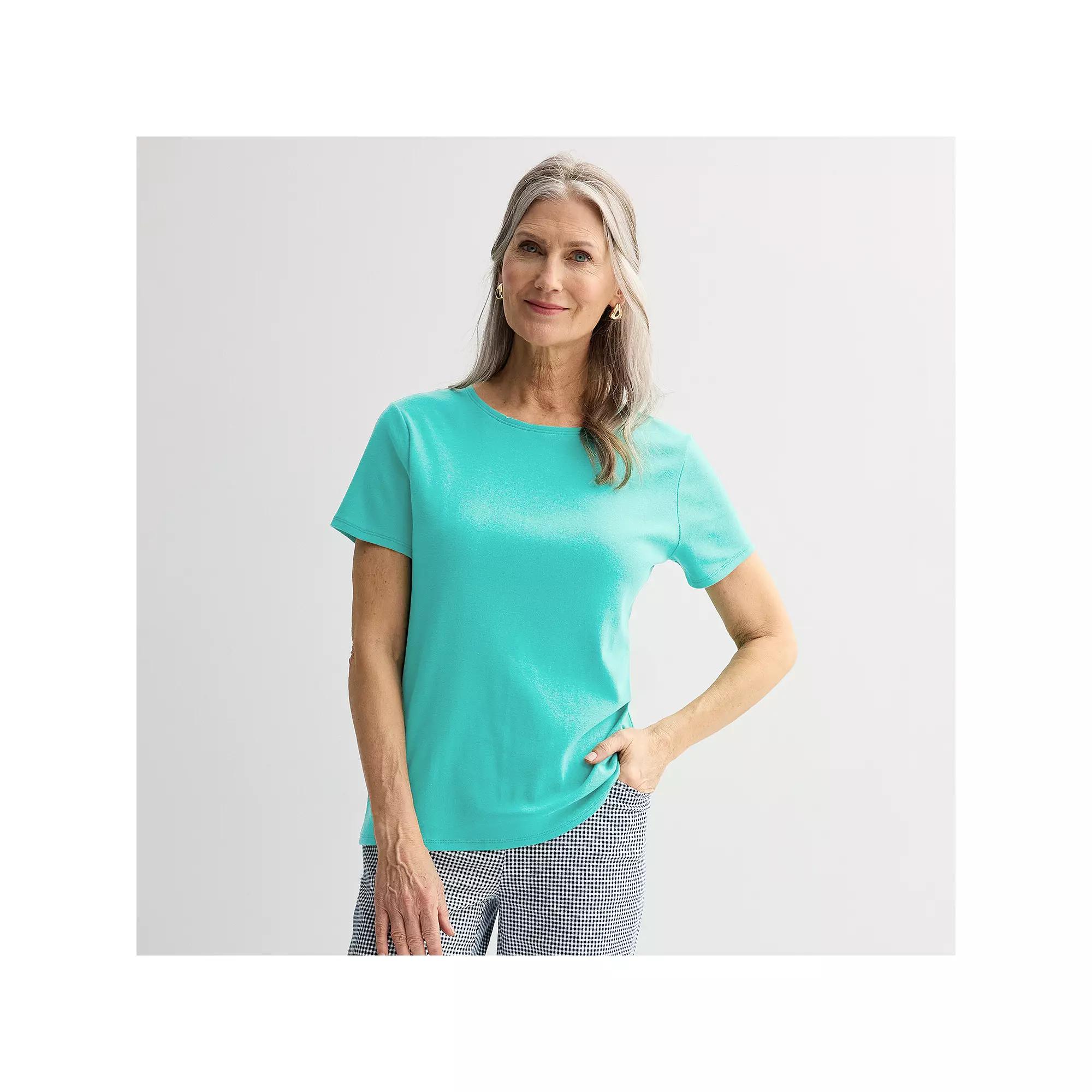 Women's Croft & Barrow® Essential Crewneck Tee,  Product Image