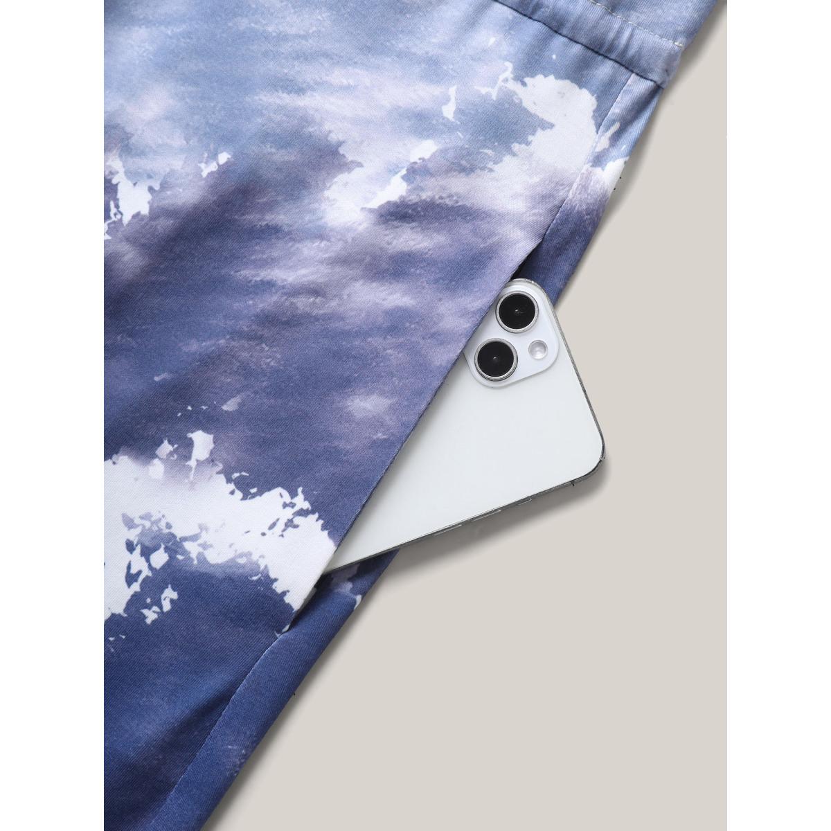 Plus Size Colorful Stripes Waist-Tie Midi Dress Multicolor Women Round Neck Short sleeve Curvy BloomChic 18-20/2X Product Image