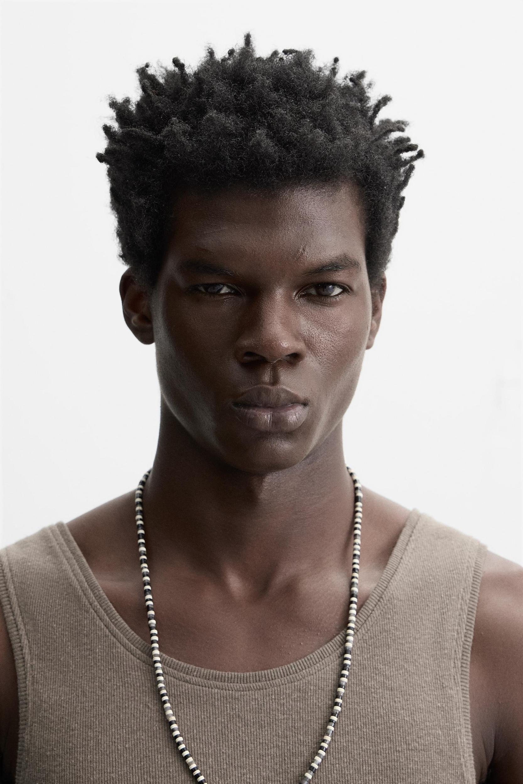 BEADED STONE NECKLACE Product Image