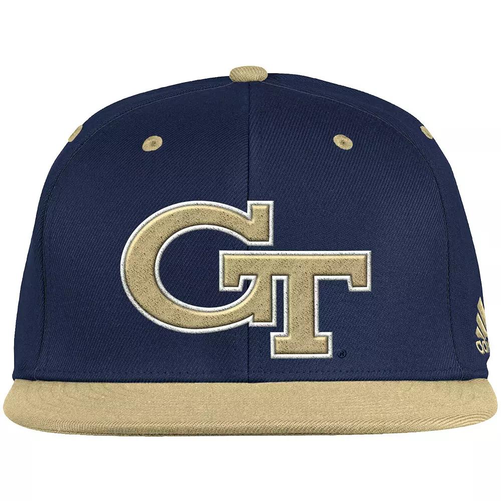 Men's adidas Navy/Gold Georgia Tech Yellow Jackets On-Field Baseball Fitted Hat,  Product Image