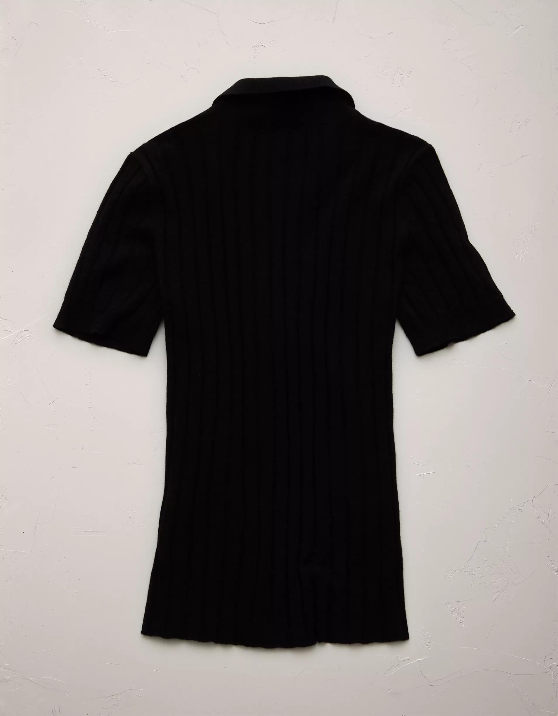 AE77 Premium Wool-Silk Blend Polo Shirt Product Image