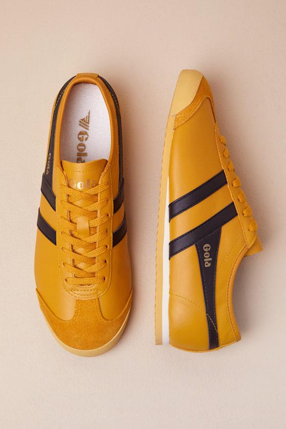 Race Sun and Black Leather Lace-Up Sneakers Product Image