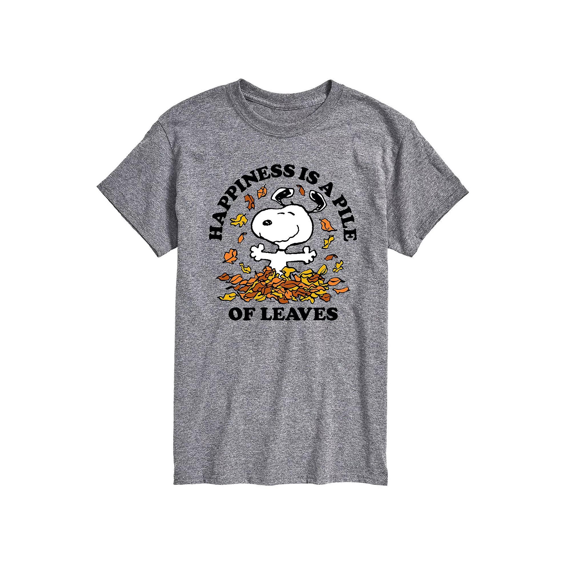 Big & Tall Peanuts Happiness Is Leaves, Men's,  Product Image
