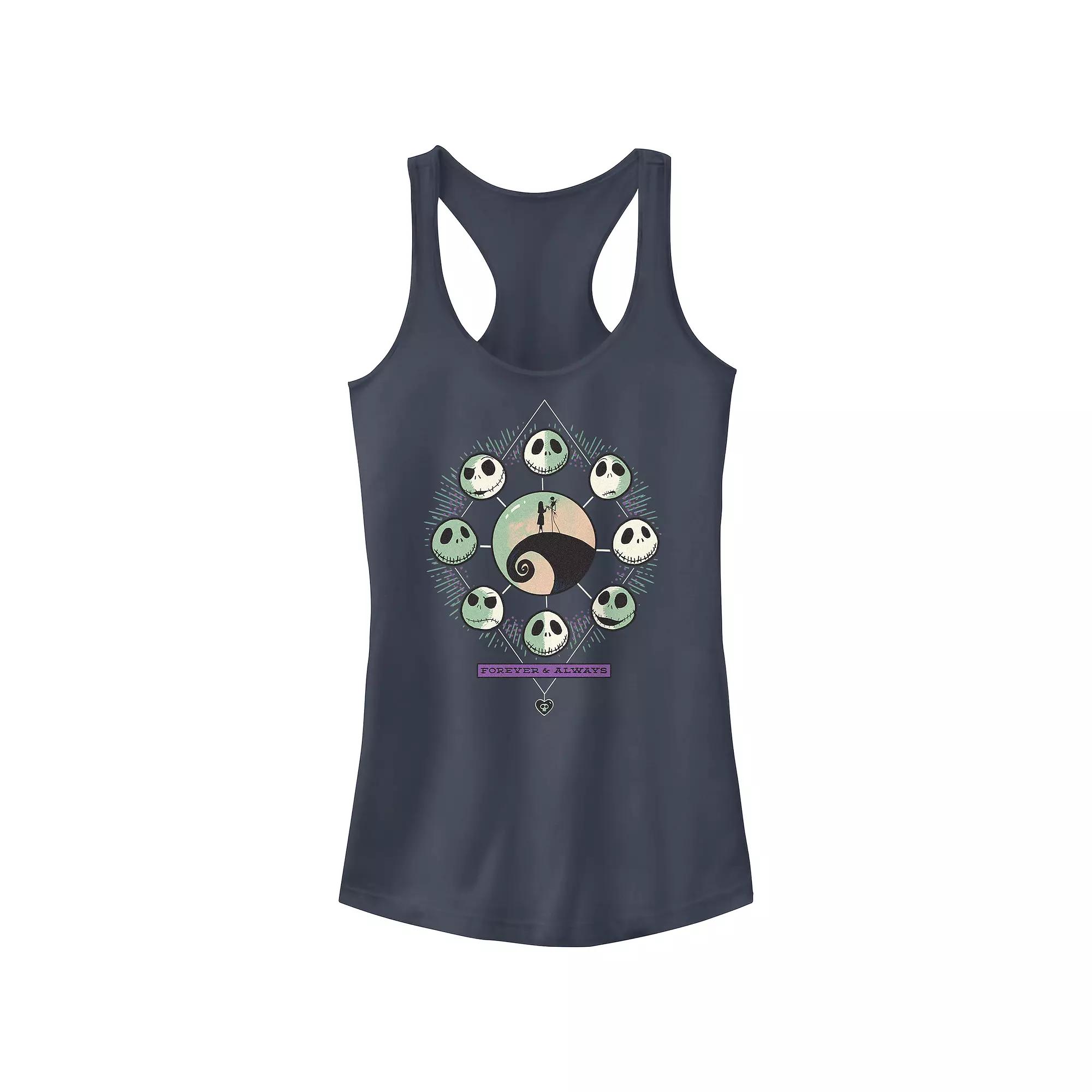 Disney's The Nightmare Before Christmas Jack Skellington Forever And Always Juniors' Racerback Tank Top, Girl's,  Product Image