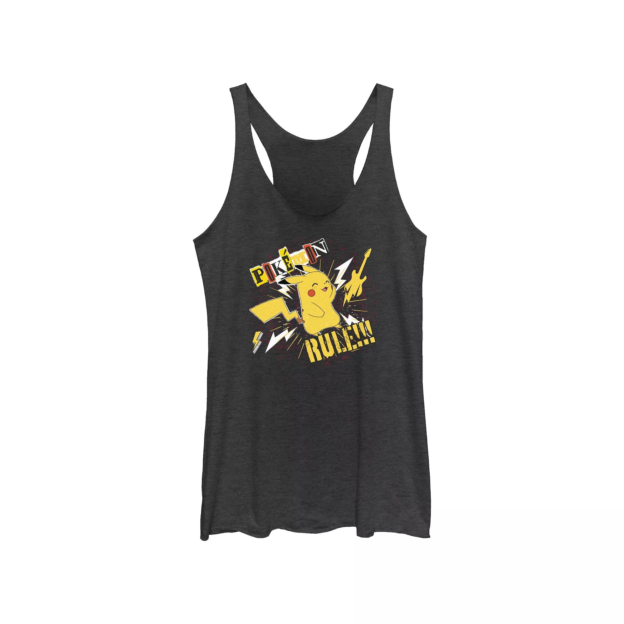 Disney's Lilo & Stitch Experiment 626 Alien Mode Juniors' Tri-Blend Racerback Tank Top, Girl's,  Product Image