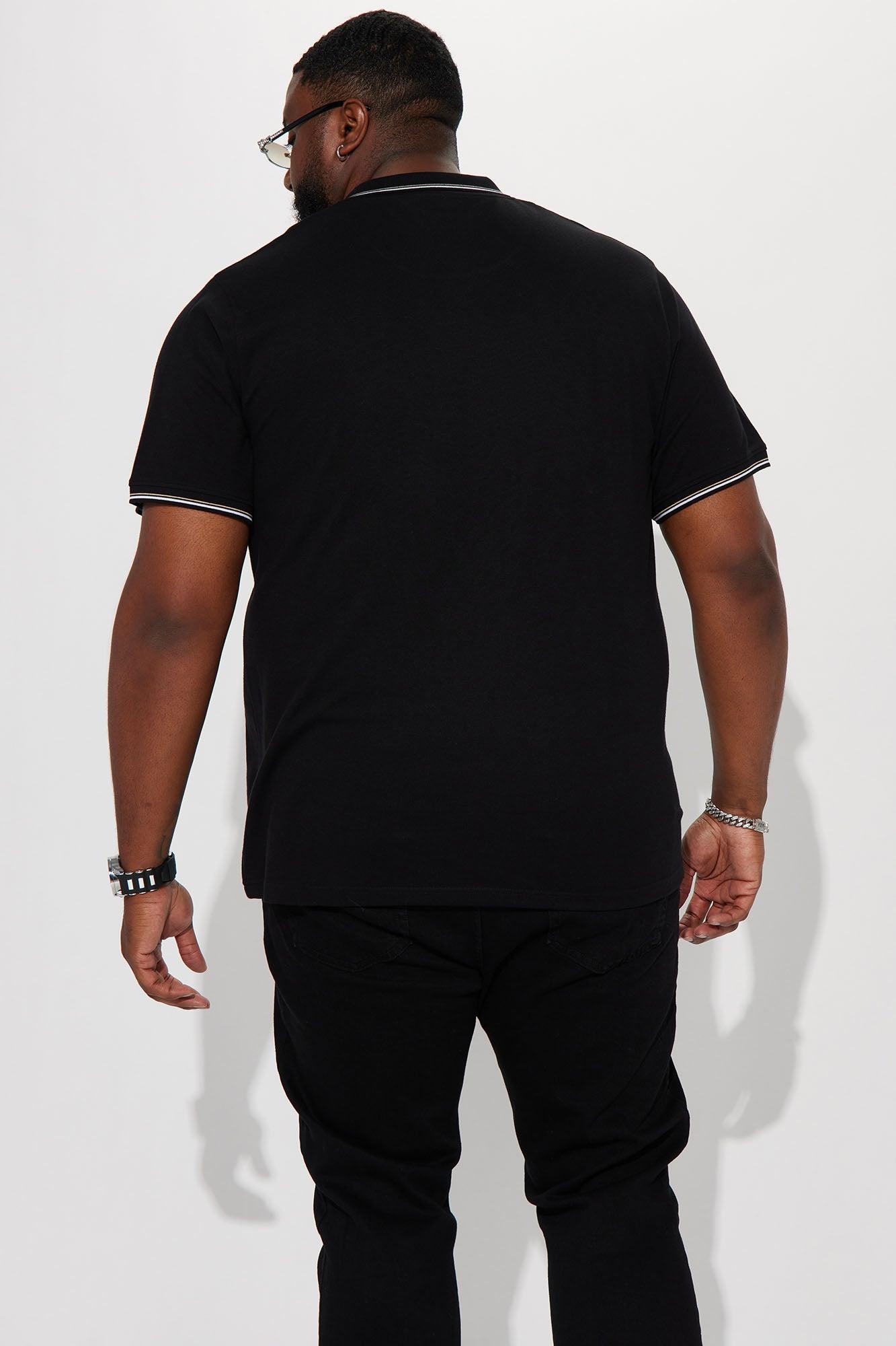 One Shot Short Sleeve Polo - Black Product Image