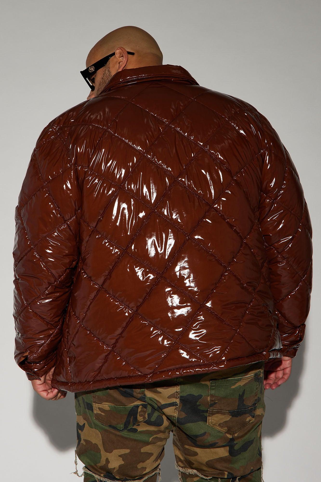 Your Diamond Quilted Puffer Jacket - Chocolate Product Image