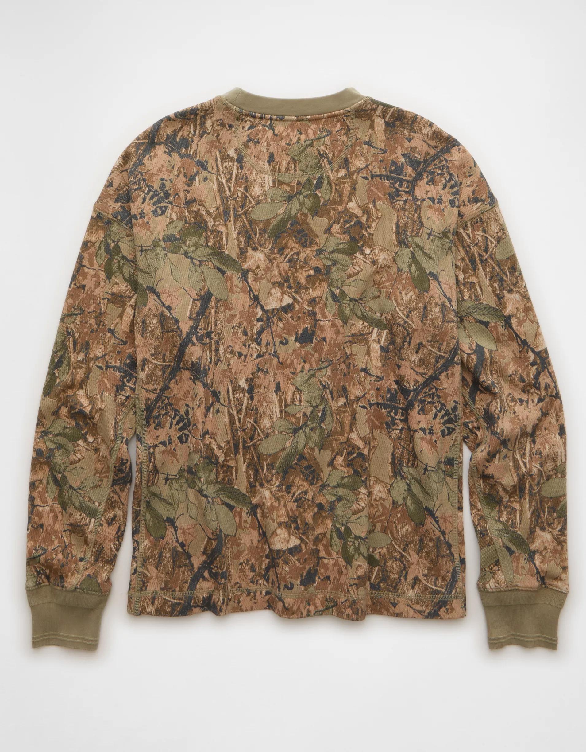 AE Boxy Washed Thermal Shirt Product Image