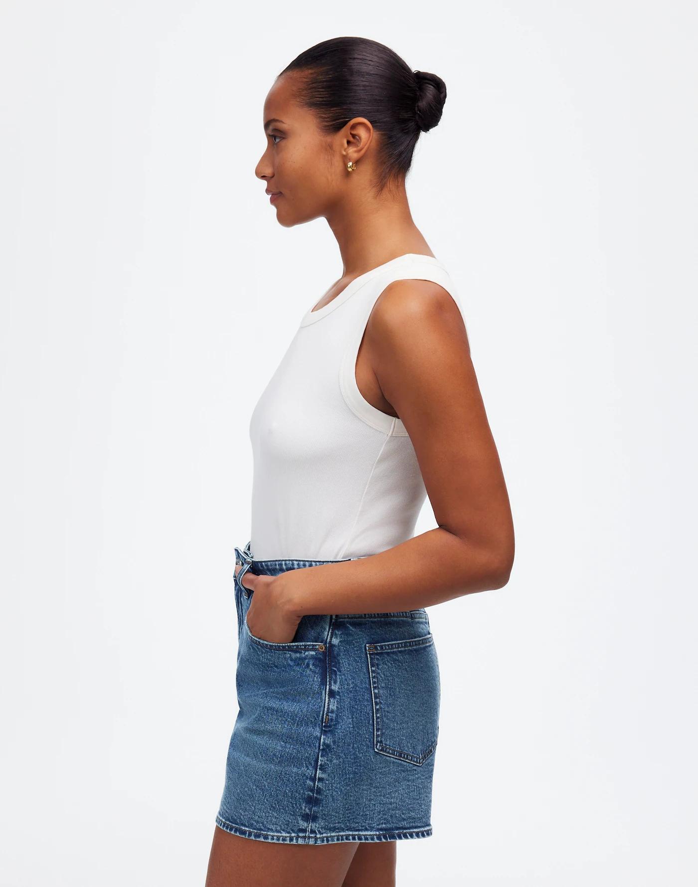 The Curvy Perfect Vintage Mid-Length Jean Short Product Image