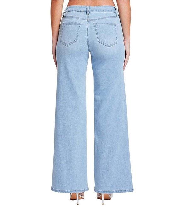 YMI Jeanswear Low Rise Wide Leg Jeans Product Image