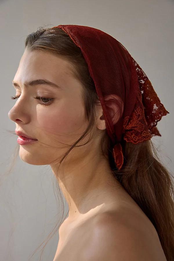 Sheer Floral Lace Headscarf Womens at Urban Outfitters Product Image