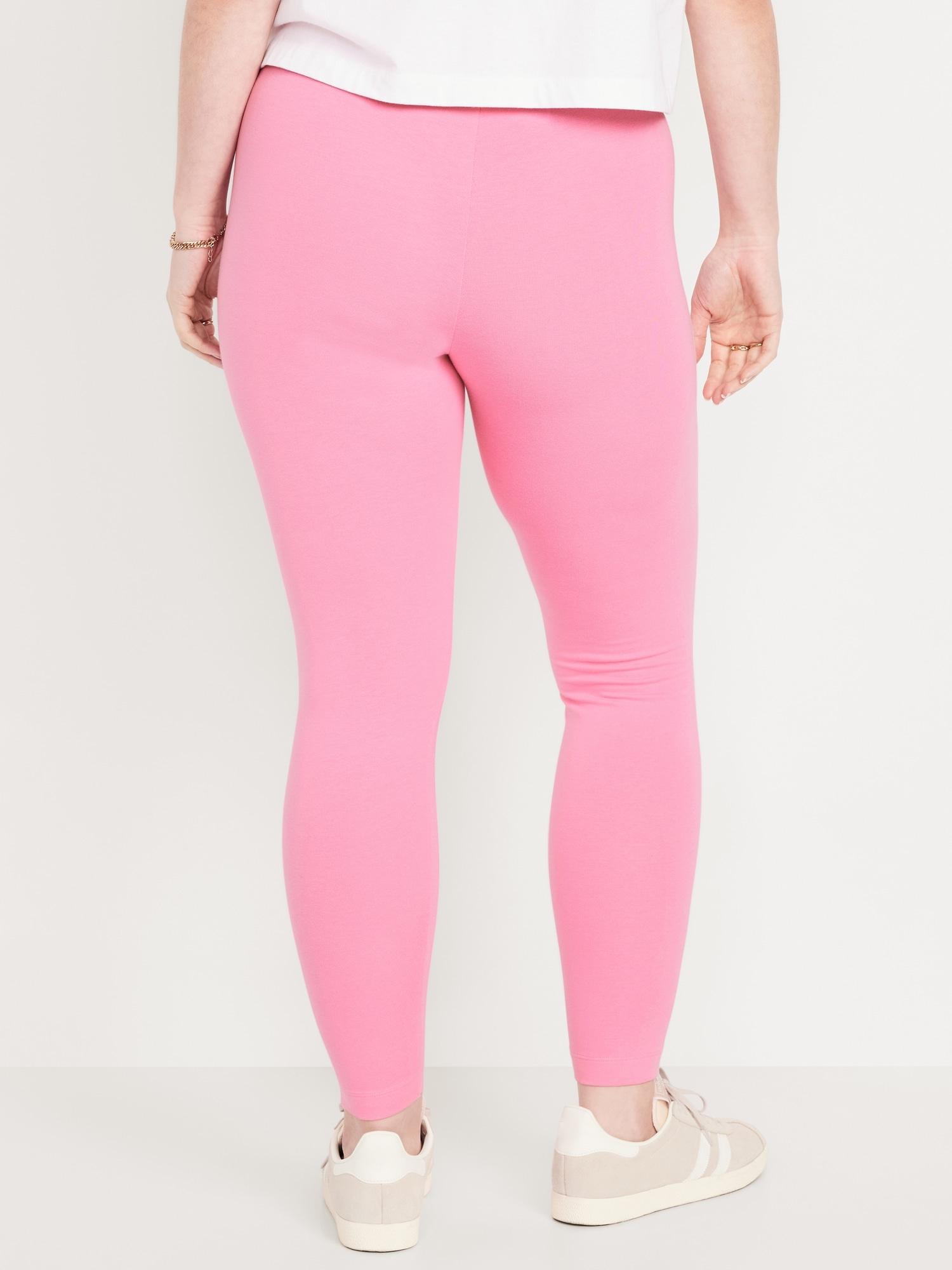 High-Waisted Jersey Fashion Layering Leggings Product Image