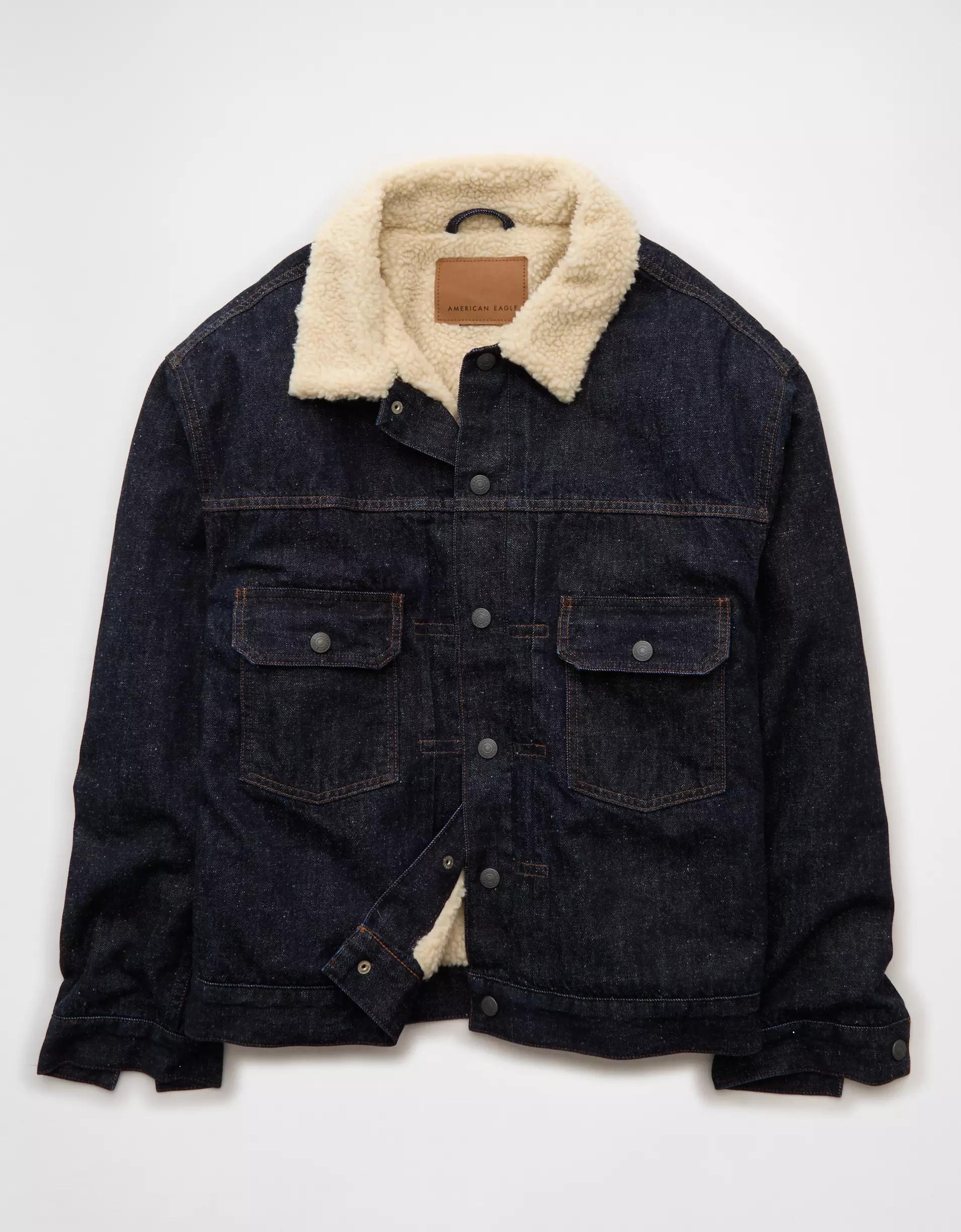 AE Sherpa Denim Jacket Product Image