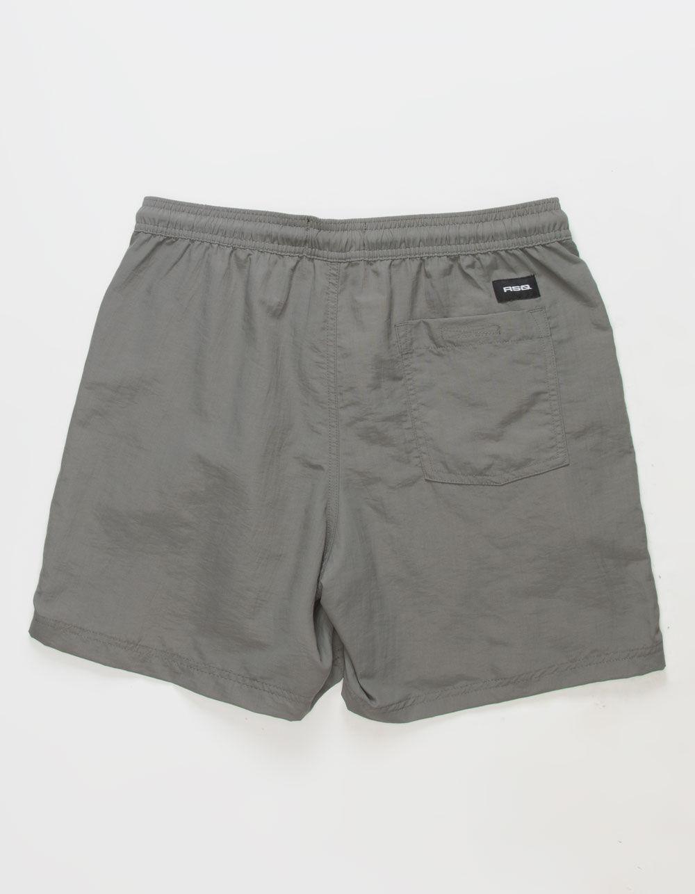 RSQ Mens 6" Nylon Shorts - GUNMETAL Product Image