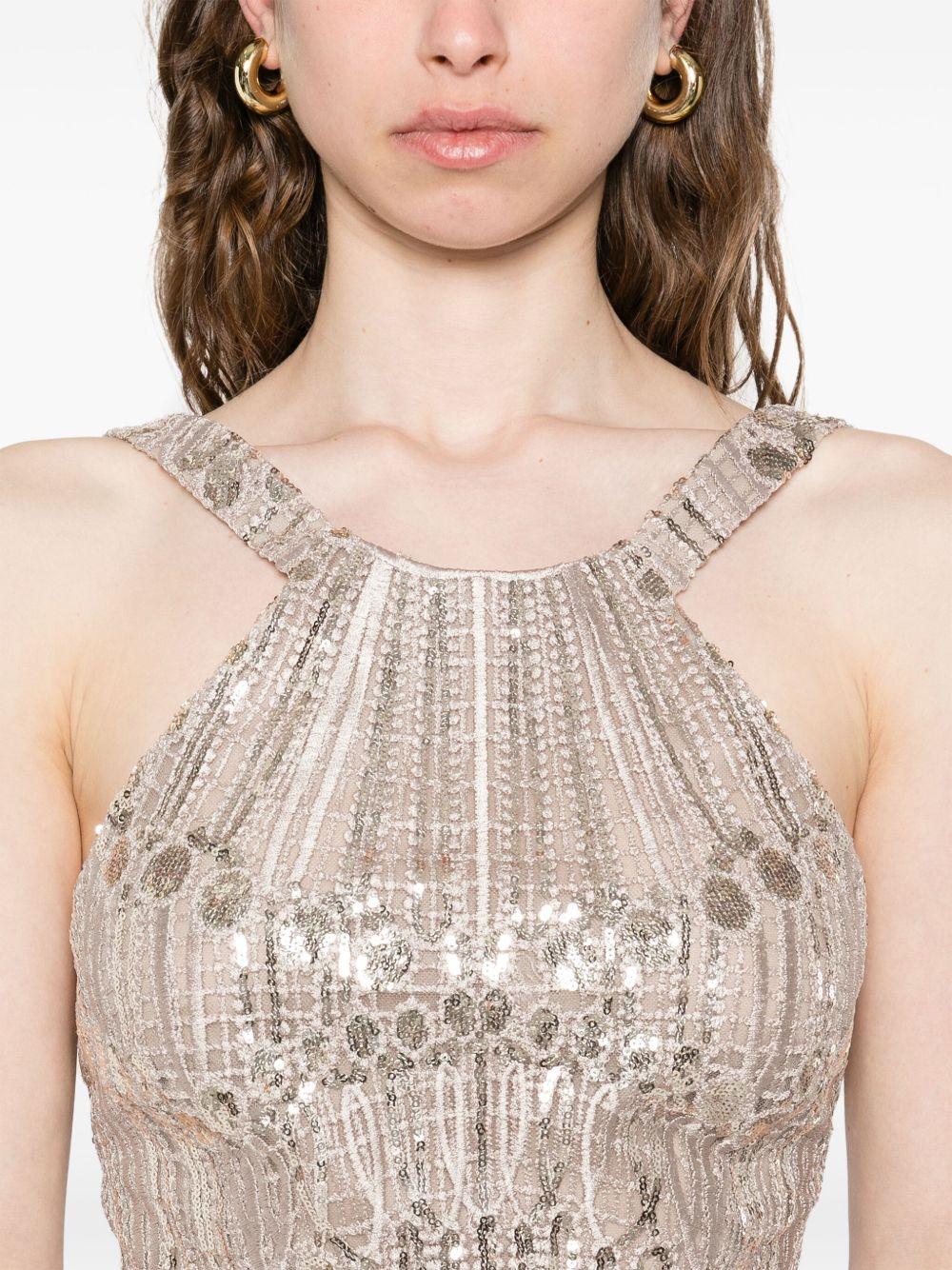 sequin-embellished maxi dress Product Image